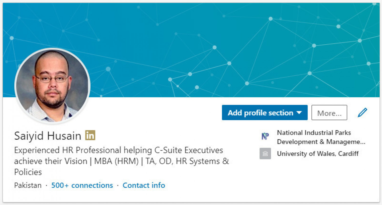 Saiyid's LinkedIn Profile